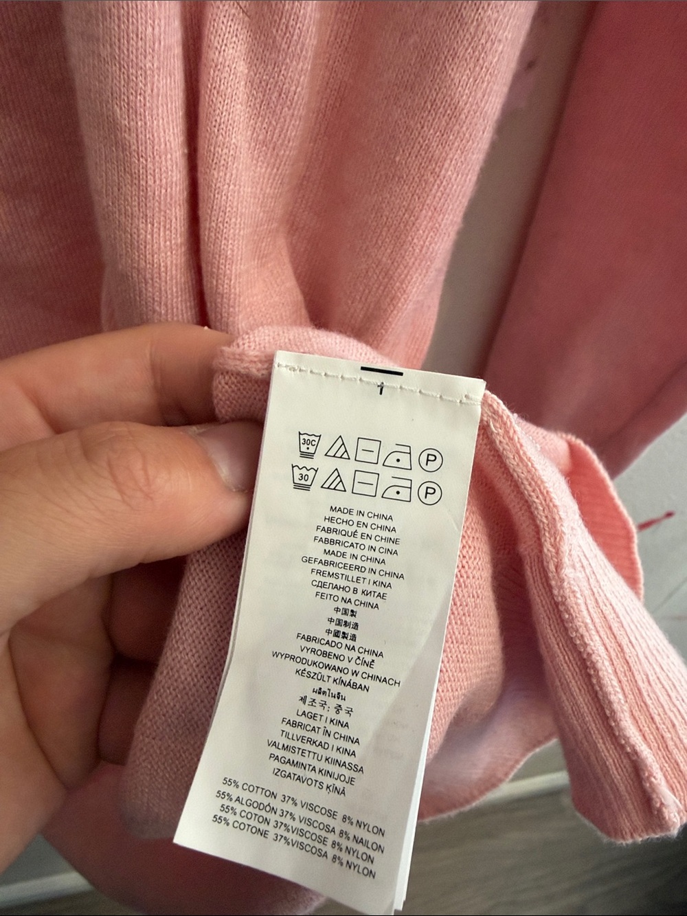 Michael Kors Blush Pink Cold-Shoulder Sweater - Picture 3 of 4